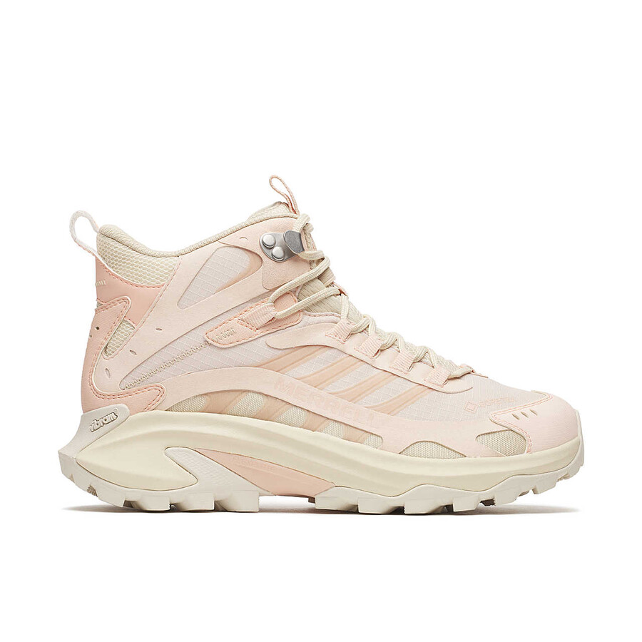 moab speed 2 mid gore-tex wandelschoenen voor dames in de kleur pink salt