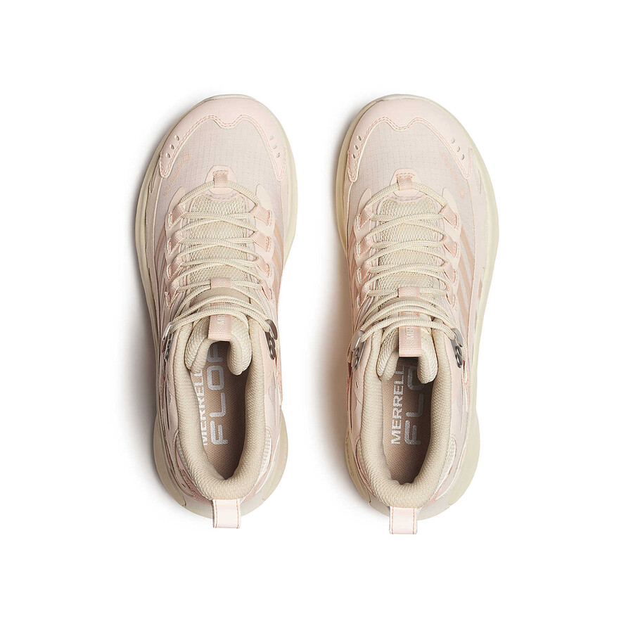 moab speed 2 mid gore-tex wandelschoenen voor dames in de kleur pink salt