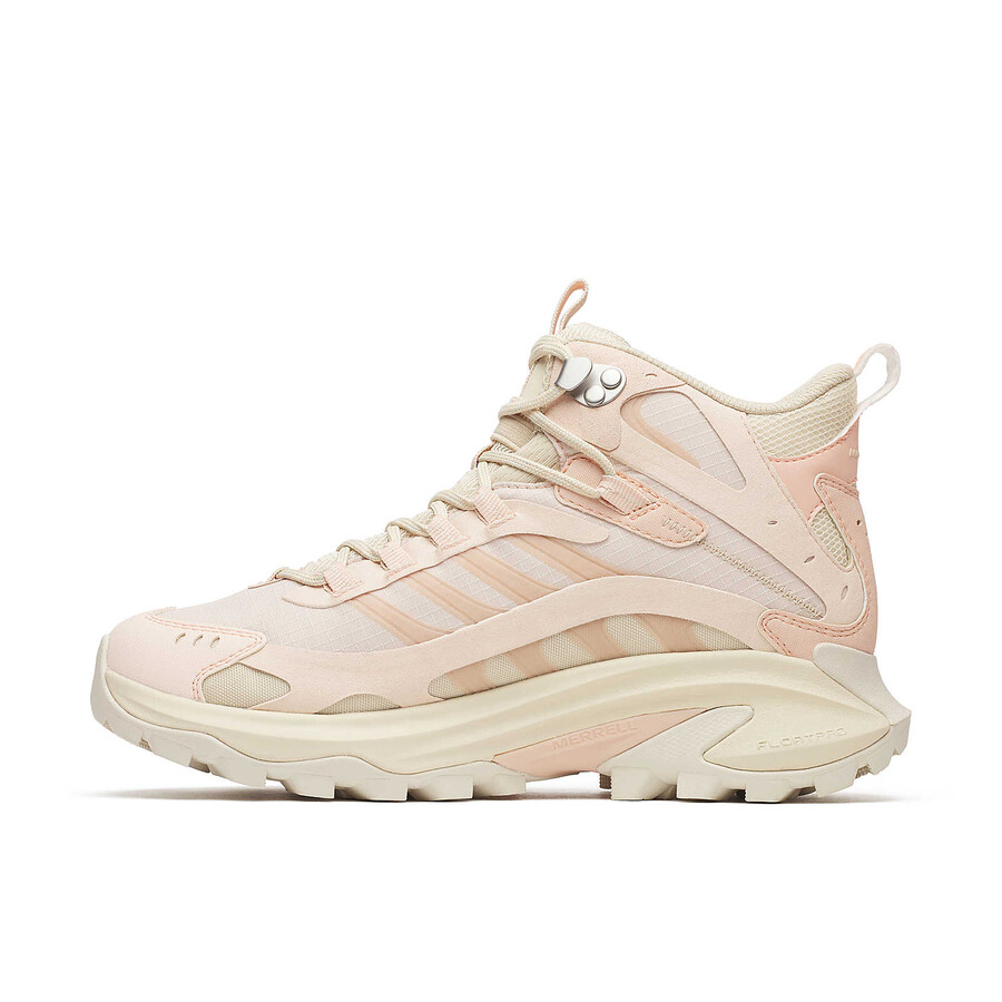 moab speed 2 mid gore-tex wandelschoenen voor dames in de kleur pink salt