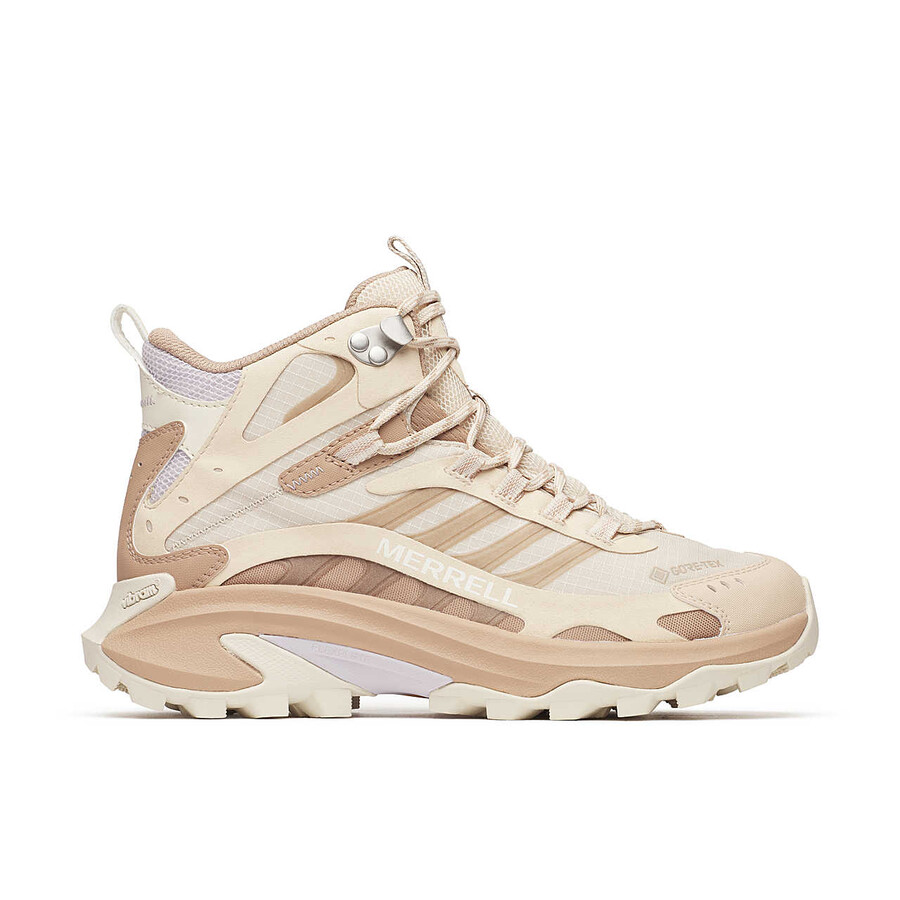 moab speed 2 mid gore-tex wandelschoenen voor dames in de kleur nougat
