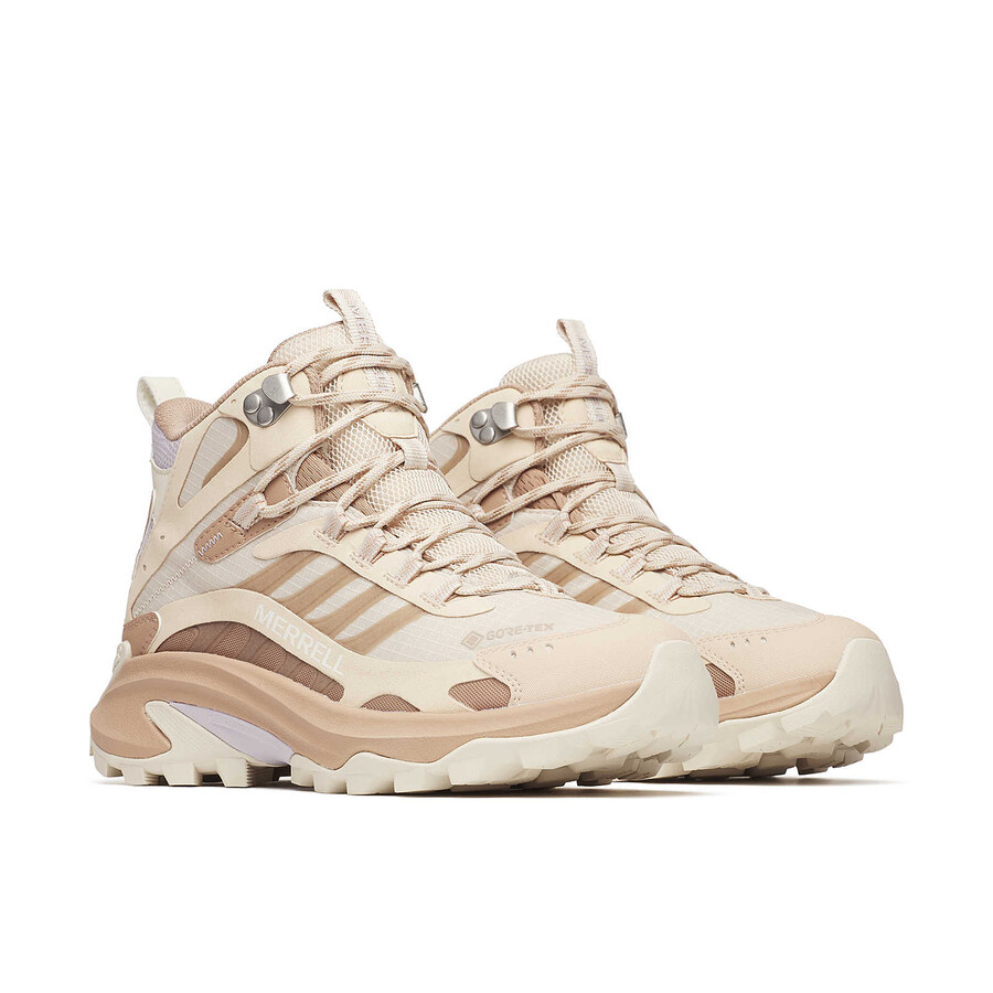 moab speed 2 mid gore-tex wandelschoenen voor dames in de kleur nougat