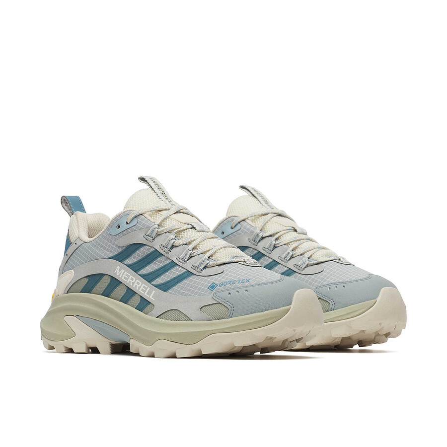 moab speed 2 gore-tex wandelschoenen voor dames in de kleur calciet.