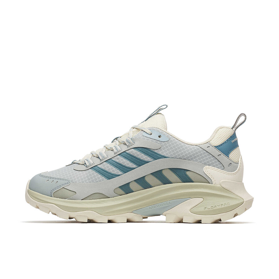 moab speed 2 gore-tex wandelschoenen voor dames in de kleur calciet.