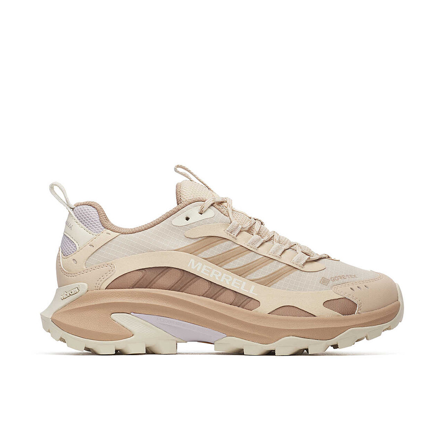moab speed 2 gore-tex wandelschoenen voor dames in de kleur nougat