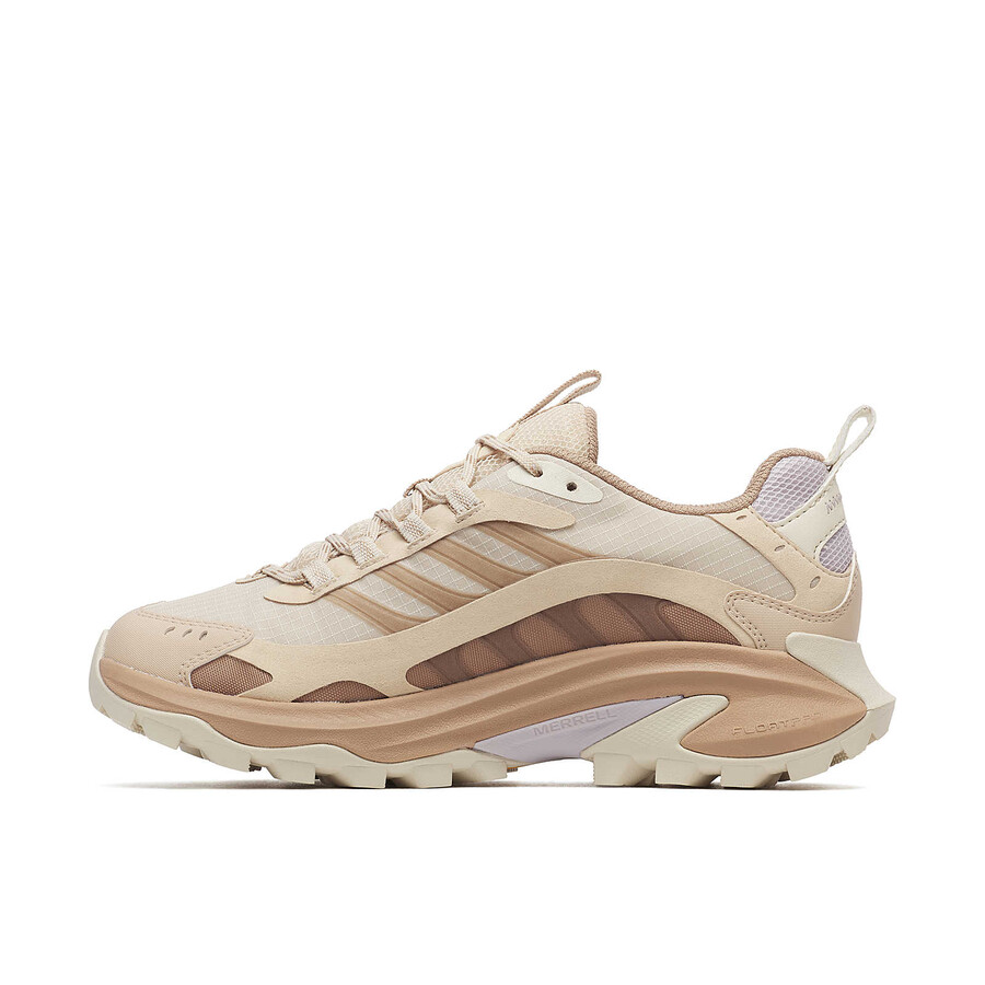 moab speed 2 gore-tex wandelschoenen voor dames in de kleur nougat