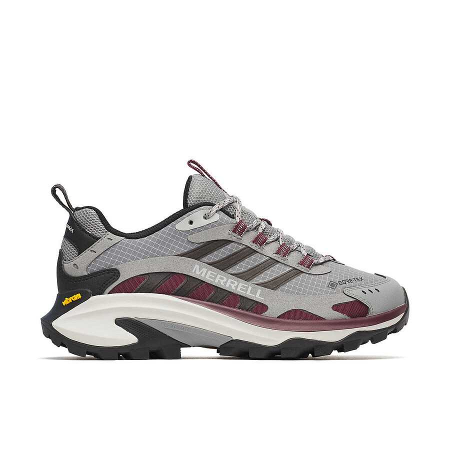 moab speed 2 gore-tex wandelschoenen voor dames in de kleuren cementkersenhout
