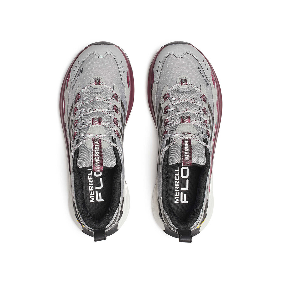 moab speed 2 gore-tex wandelschoenen voor dames in de kleuren cementkersenhout