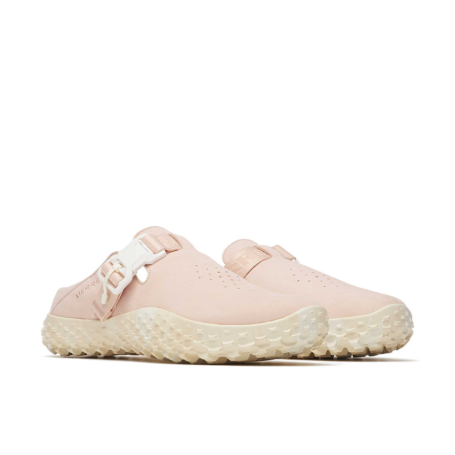dames - wrapt slide nubuck - schoenen pink salt