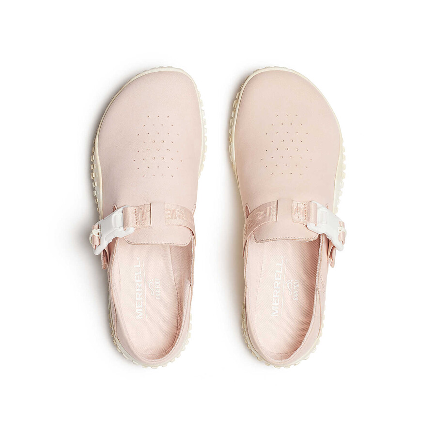 dames - wrapt slide nubuck - schoenen pink salt