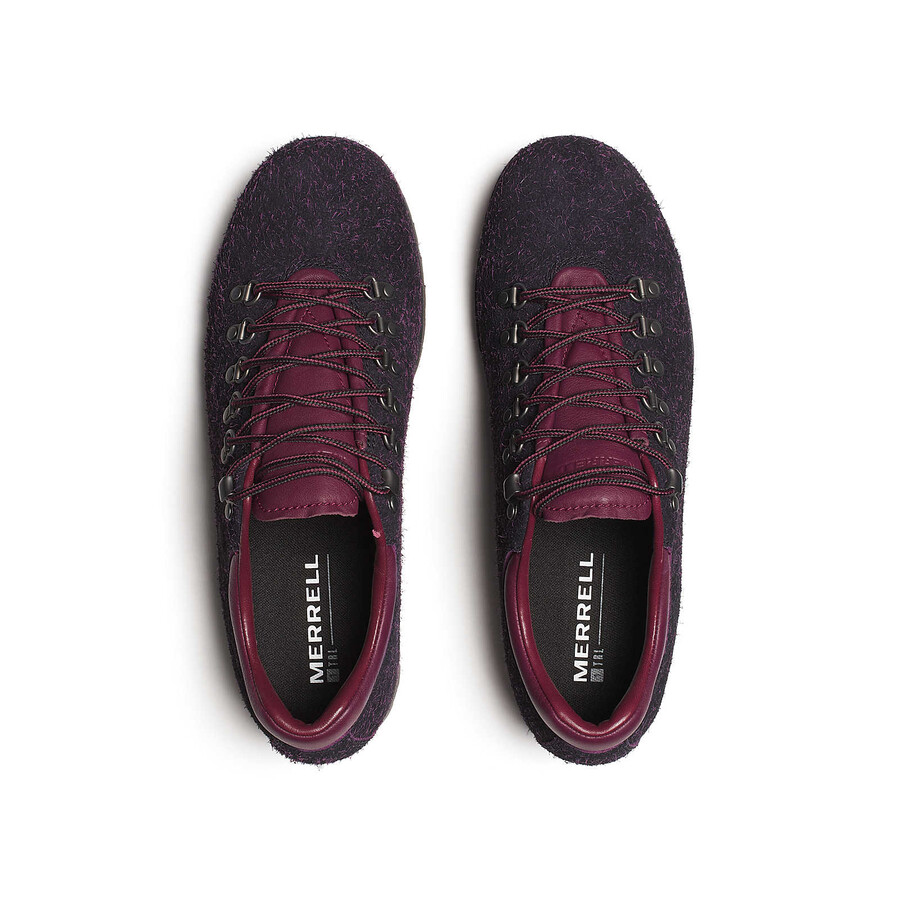 unisex wilderness 1trl casual schoenen in donker kersenrood