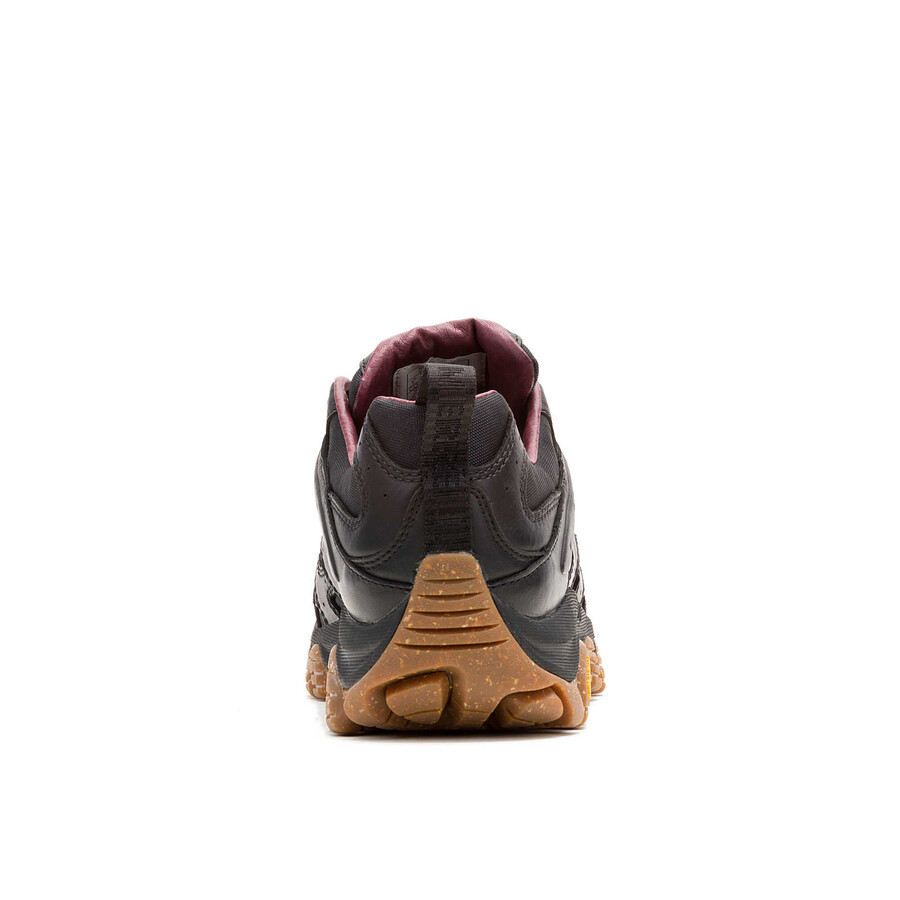 heren - moab 3 luxe leather - laag zwart gum