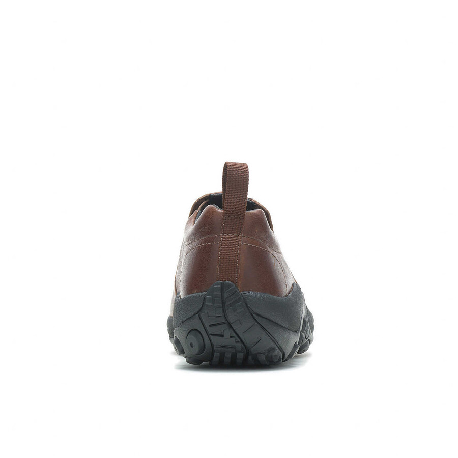 heren jungle moc leren casual schoenen met 2 brede pasvormen in de kleur earth