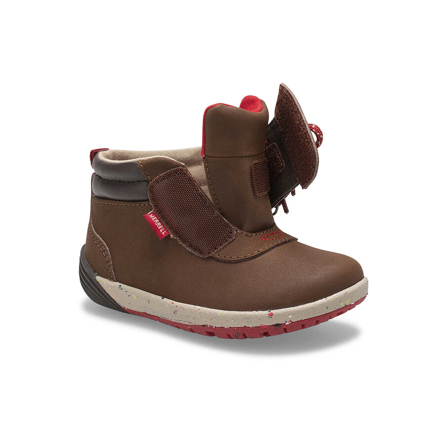 little kid - bare steps boot 2.0 - laarzen bruin suède