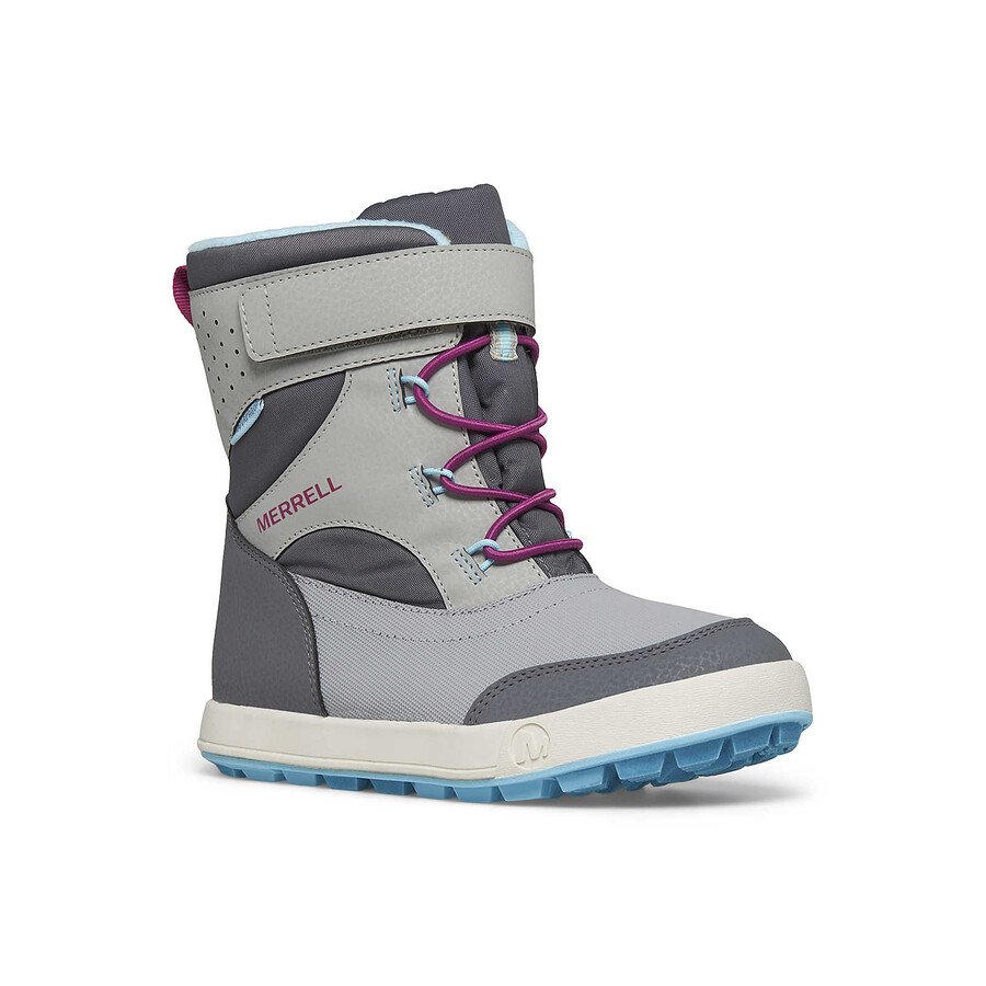 big kid - snow storm 3.0 waterdichte laarzen - laarzen grijsturquoise