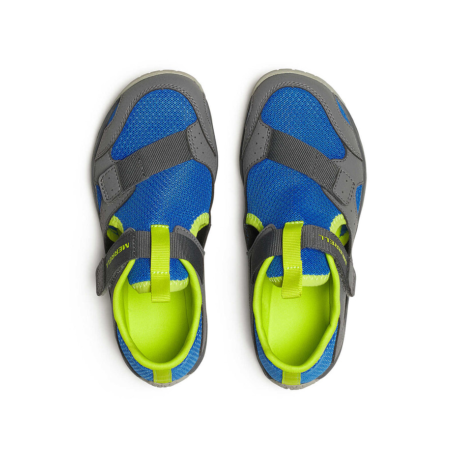 big kid - hydro quest - sandalen grijsblauwlimegroen