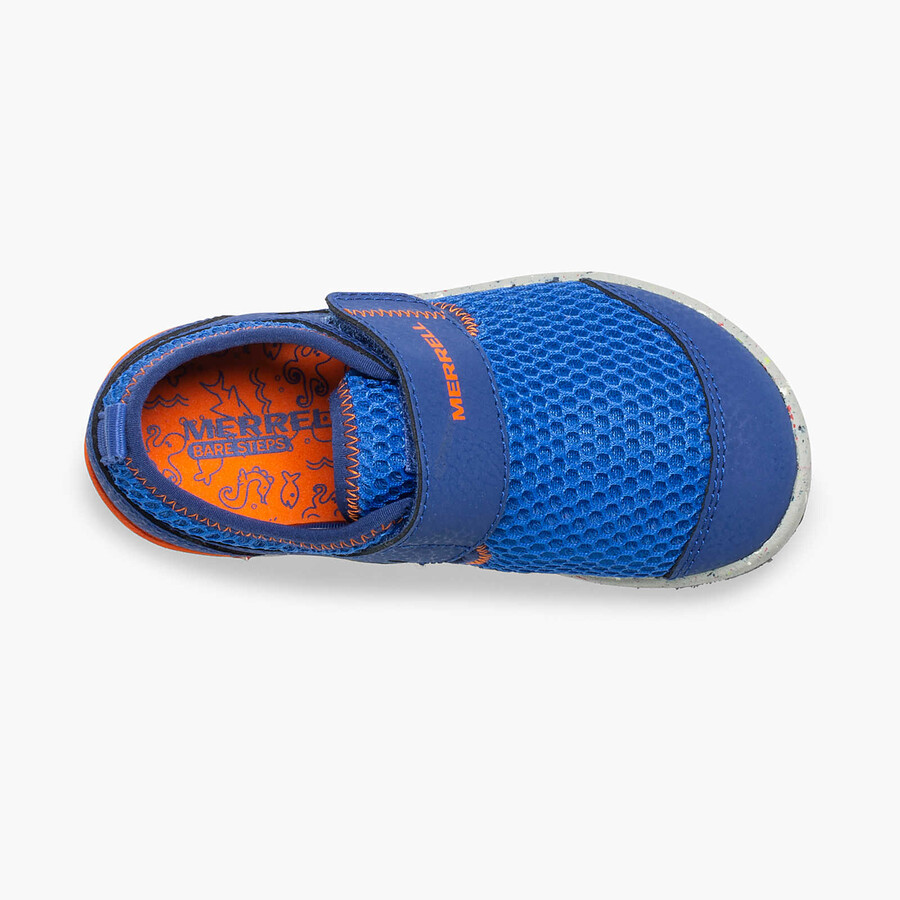 little kid - bare steps h2o waterschoen - schoenen lk blauworanje
