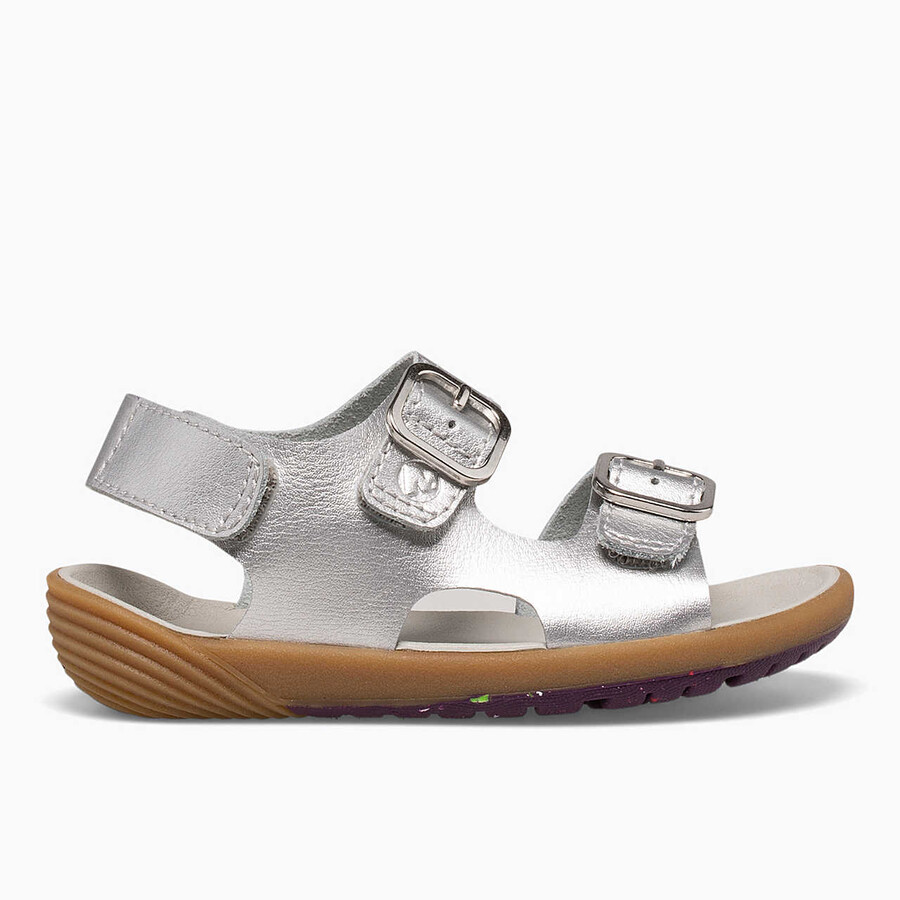 little kid - bare steps sandal - waterschoenen zilver