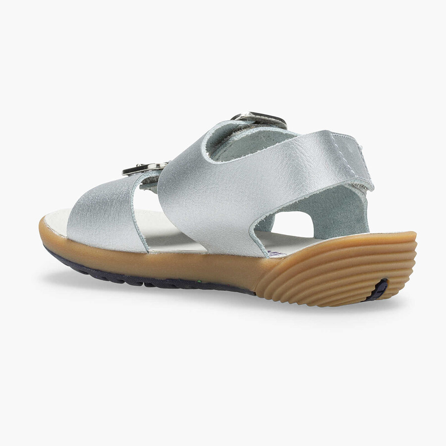 little kid - bare steps sandal - waterschoenen zilver