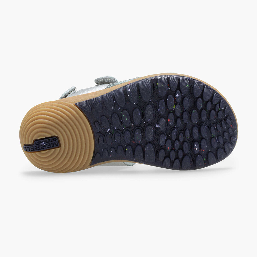 little kid - bare steps sandal - waterschoenen zilver