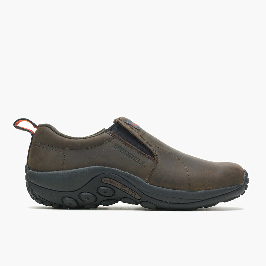 merrell us espresso jungle moc leren werkschoen voor heren brede pasvorm