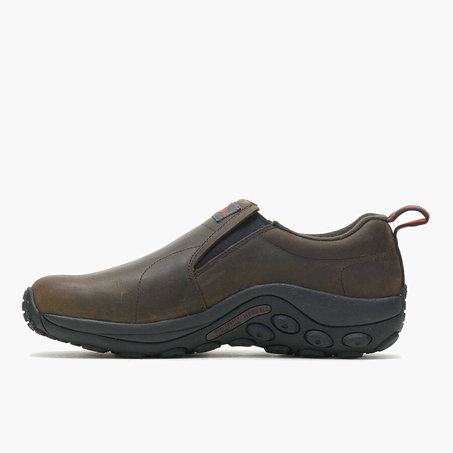 merrell us espresso jungle moc leren werkschoen voor heren brede pasvorm