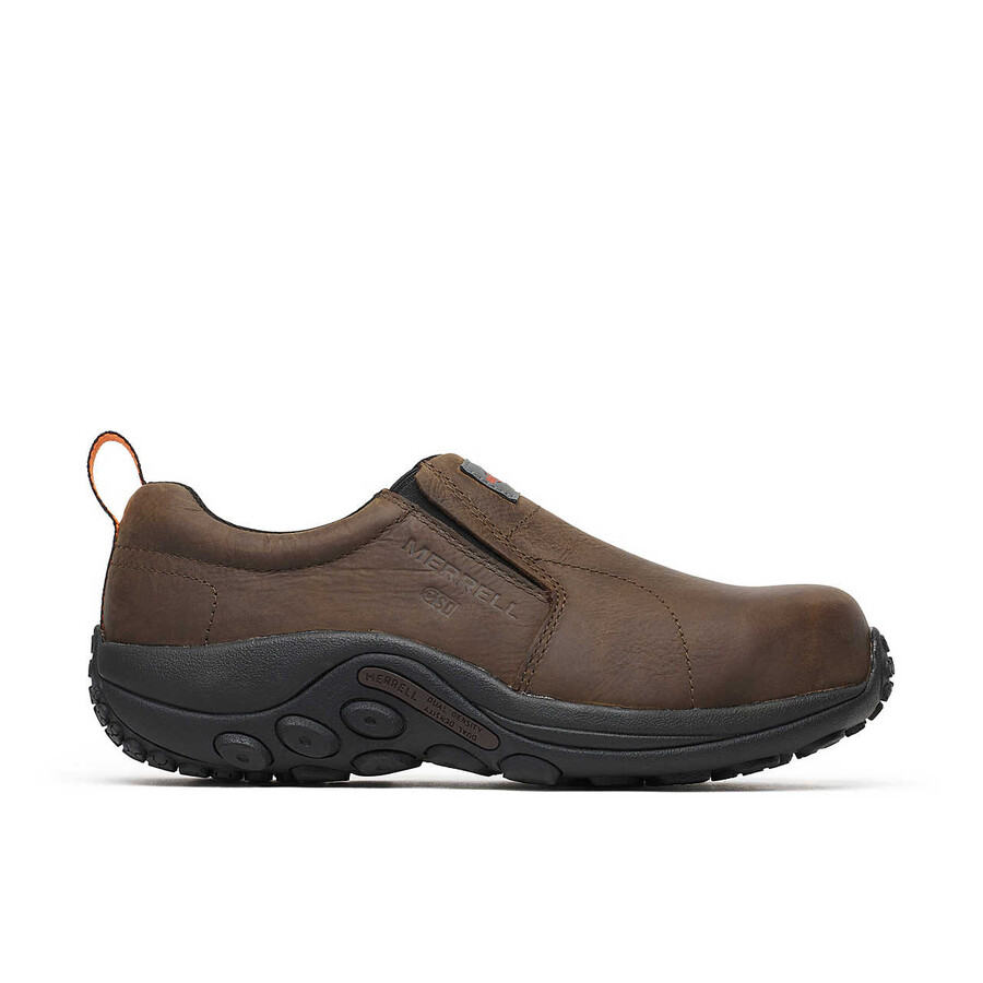 heren jungle moc leren sd veiligheidsschoenen met brede pasvorm espresso