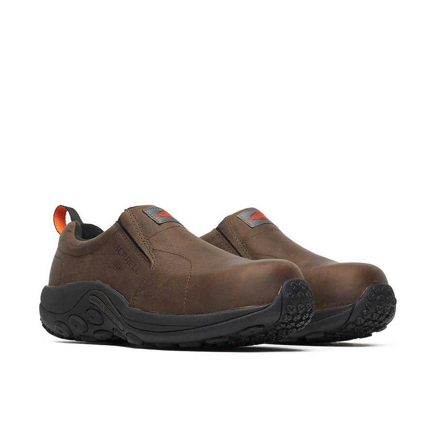heren jungle moc leren sd veiligheidsschoenen met brede pasvorm espresso