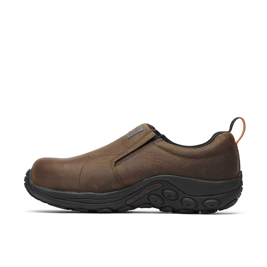 heren jungle moc leren sd veiligheidsschoenen met brede pasvorm espresso