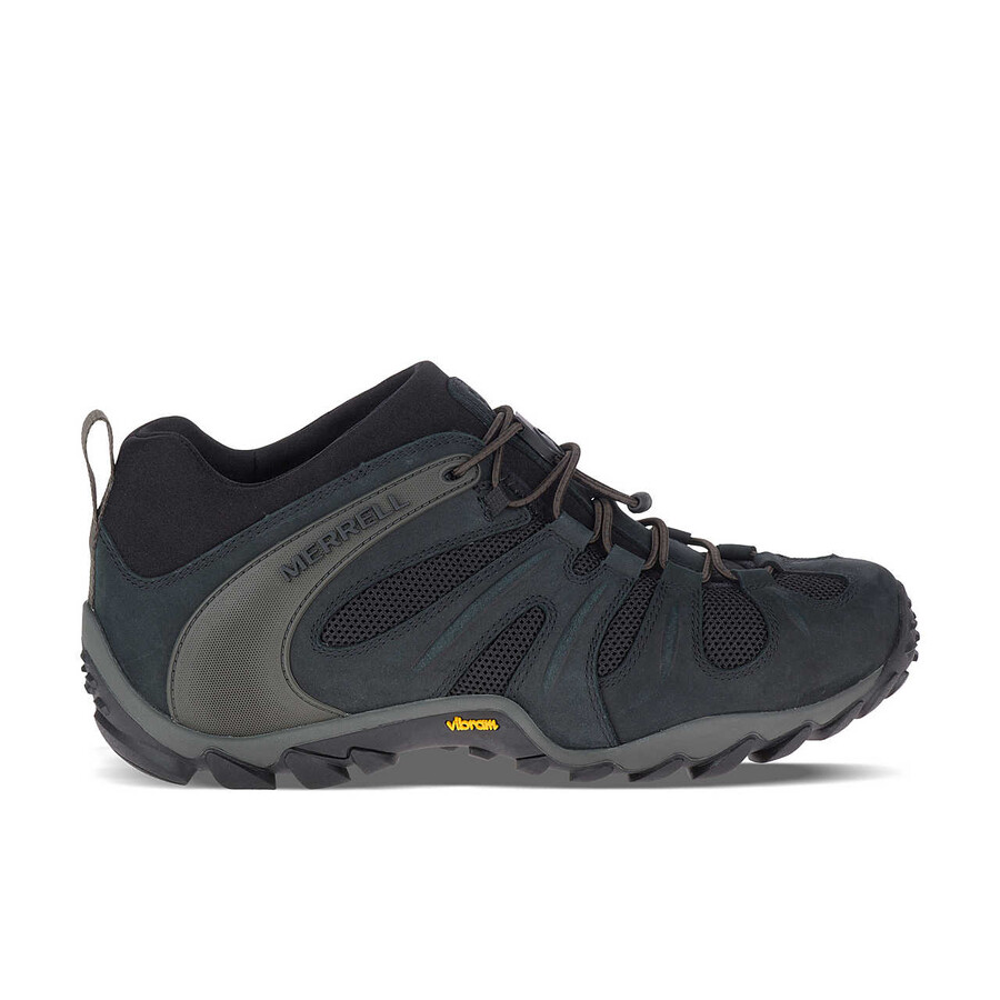 heren chameleon 8 stretch wandelschoenen zwart