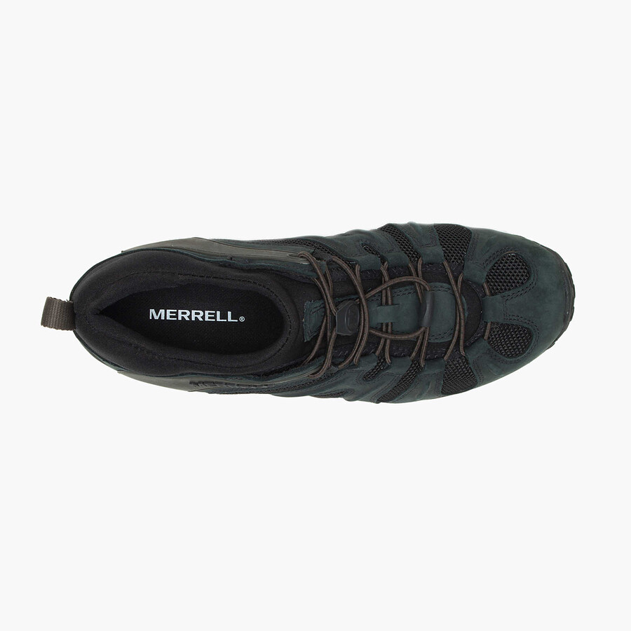 heren chameleon 8 stretch wandelschoenen zwart