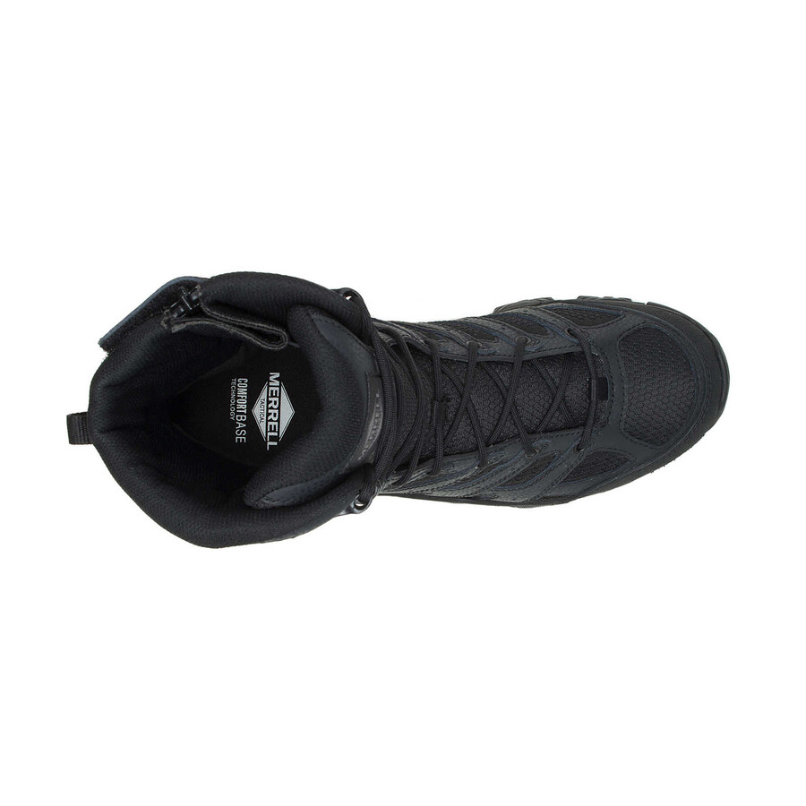 heren - moab 3 8 tactical zip waterdichte laarzen met brede pasvorm - zwart