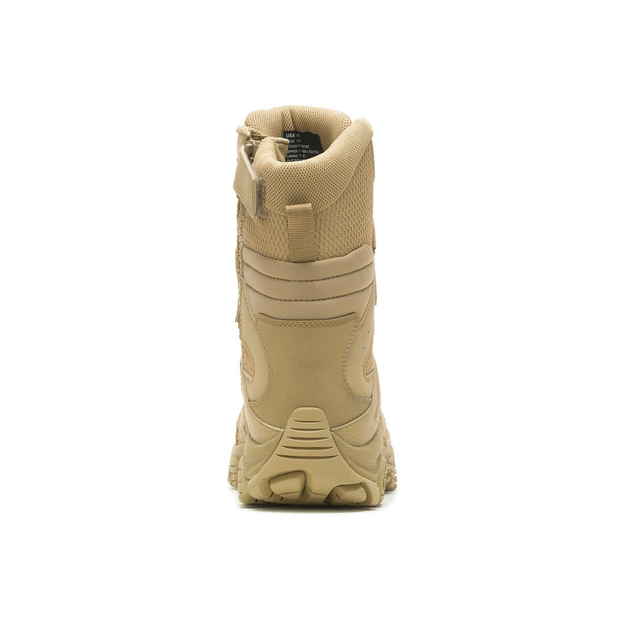 heren - moab 3 8 tactical zip waterdichte laarzen met brede pasvorm - donker coyote