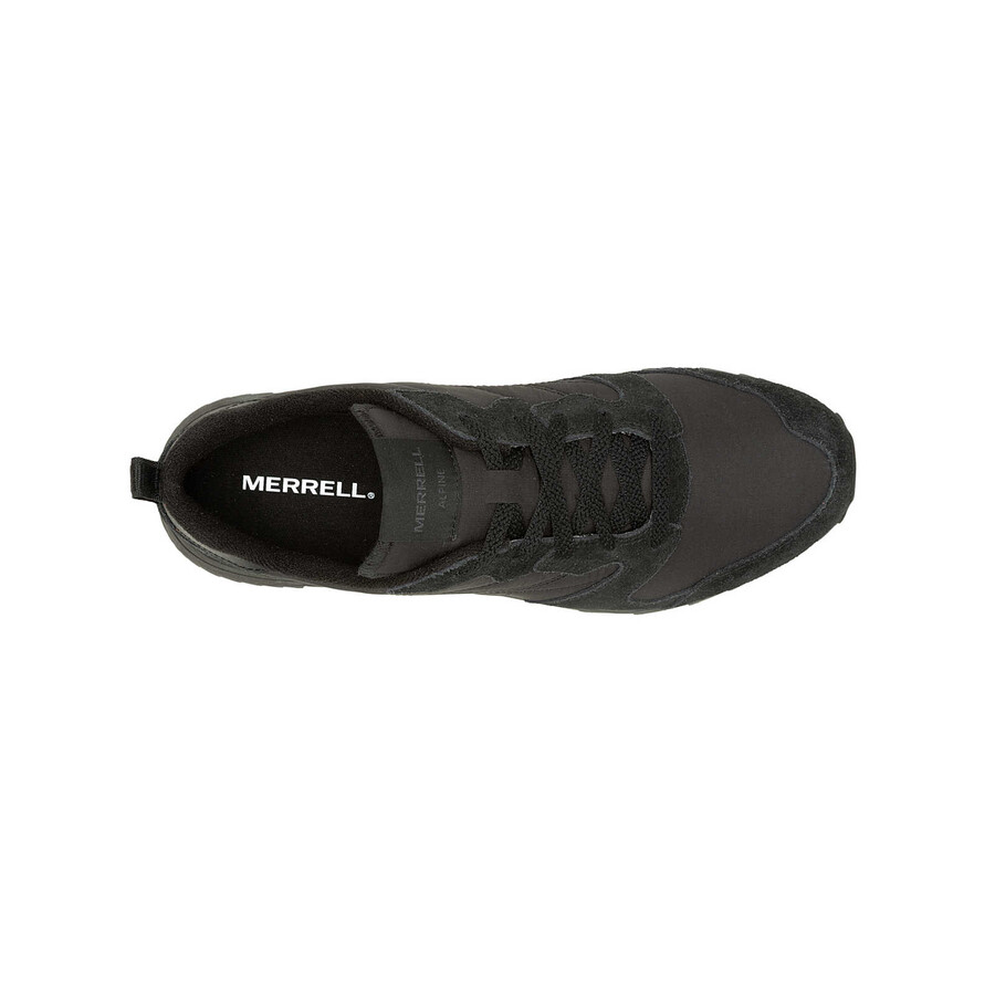 alpine 83 herensneaker sportieve casual sneakers volledig zwart.