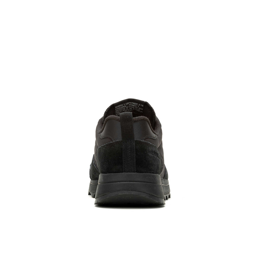 alpine 83 herensneaker sportieve casual sneakers volledig zwart.