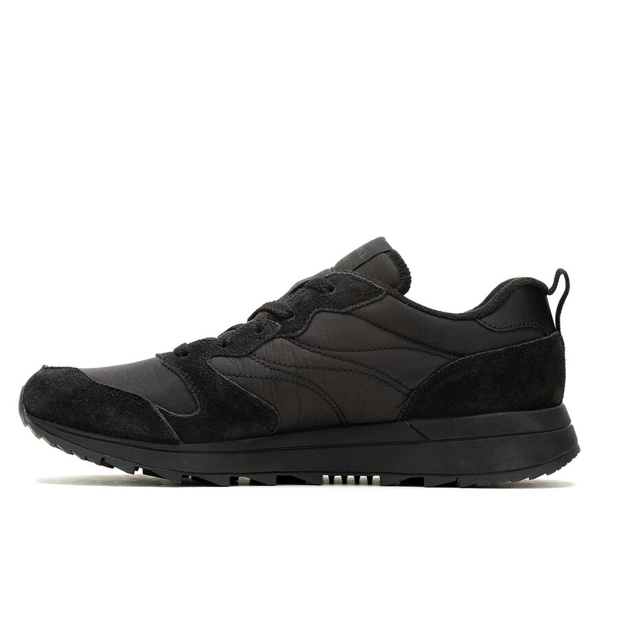 alpine 83 herensneaker sportieve casual sneakers volledig zwart.