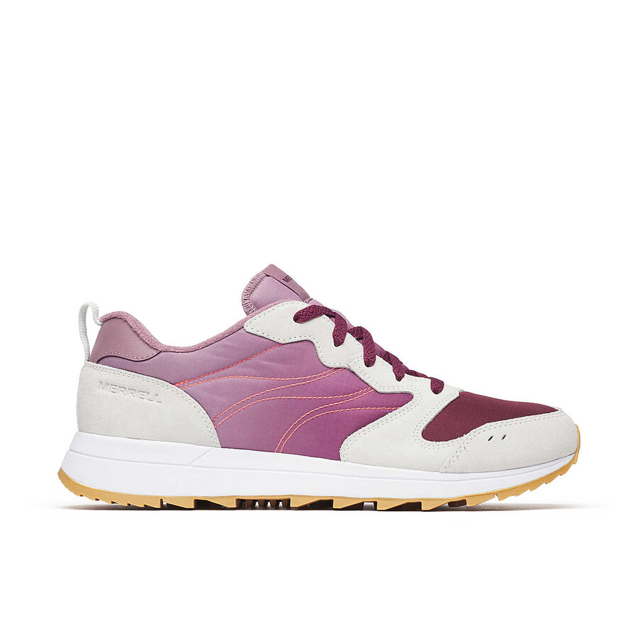 alpine 83 herensneaker sportieve casual sneakers in donker kersenrood.