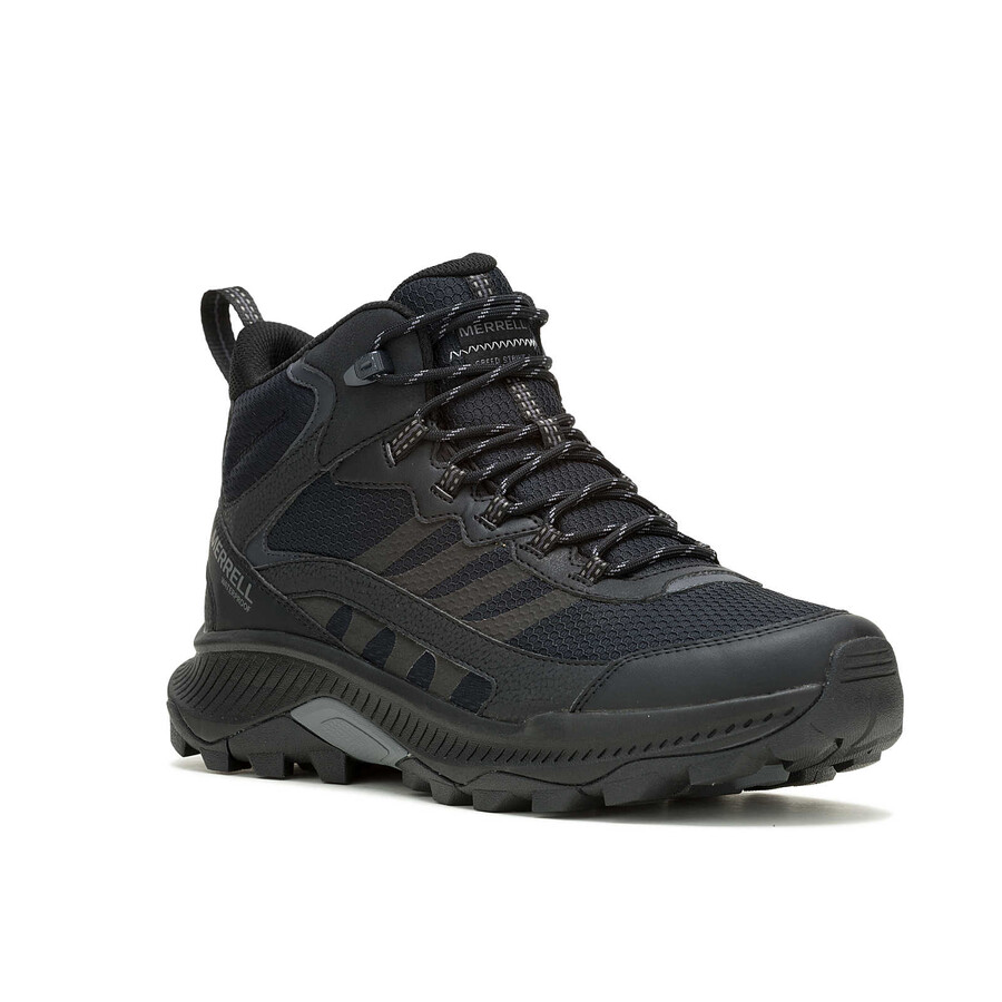 waterdichte wandelschoenen speed strike 2 mid voor heren zwart