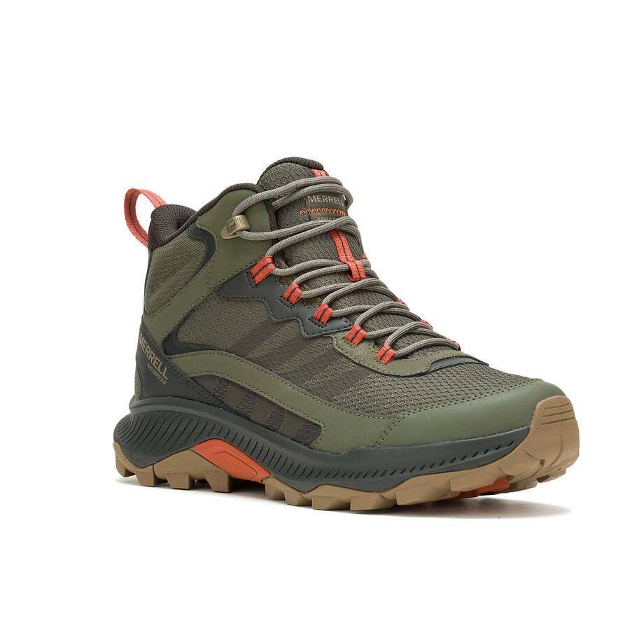 heren - speed strike 2 mid waterproof wide width - mid olive