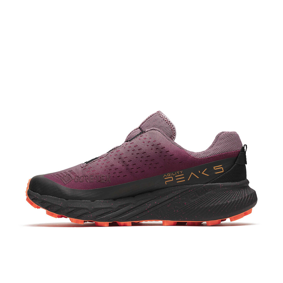 agility peak 5 boa gore-tex trailrunningschoenen voor heren in de kleur lichtkers.