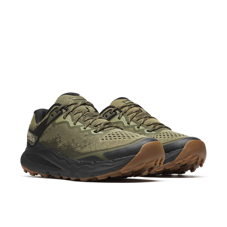 heren nova 4 waterdichte trail hardloopschoenen drab