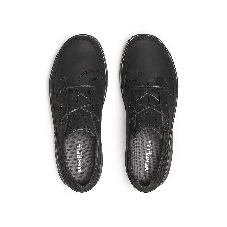 silvo lace casual schoenen voor heren met brede pasvorm zwart