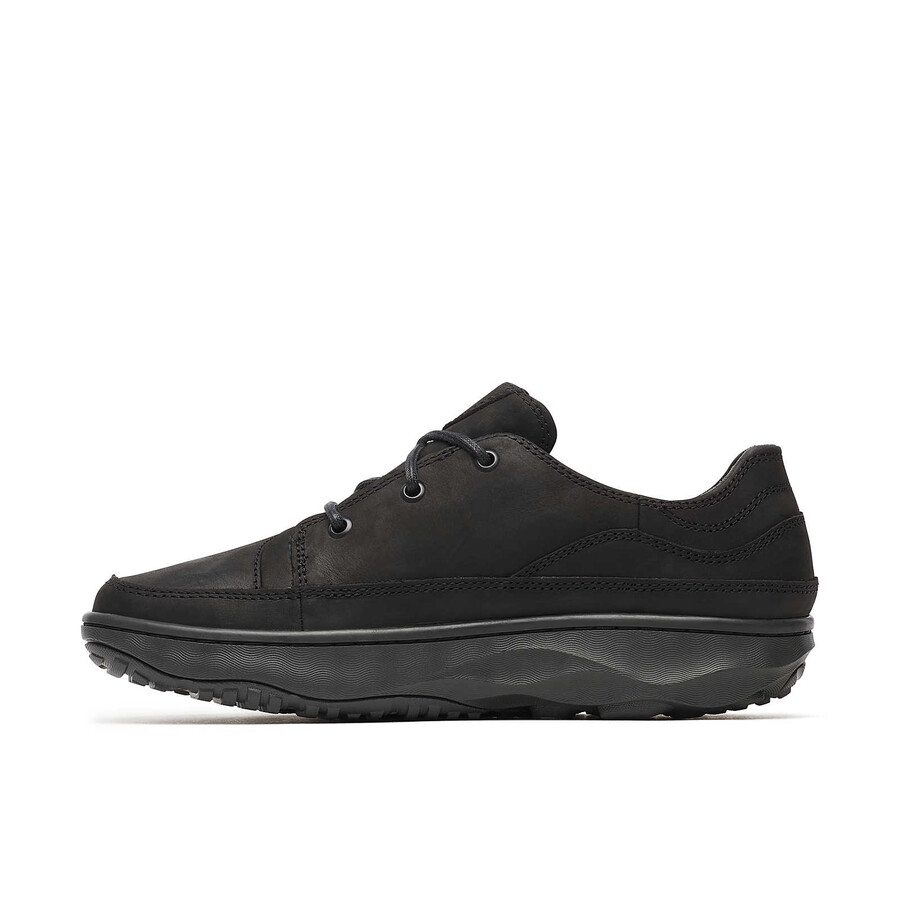 silvo lace casual schoenen voor heren met brede pasvorm zwart