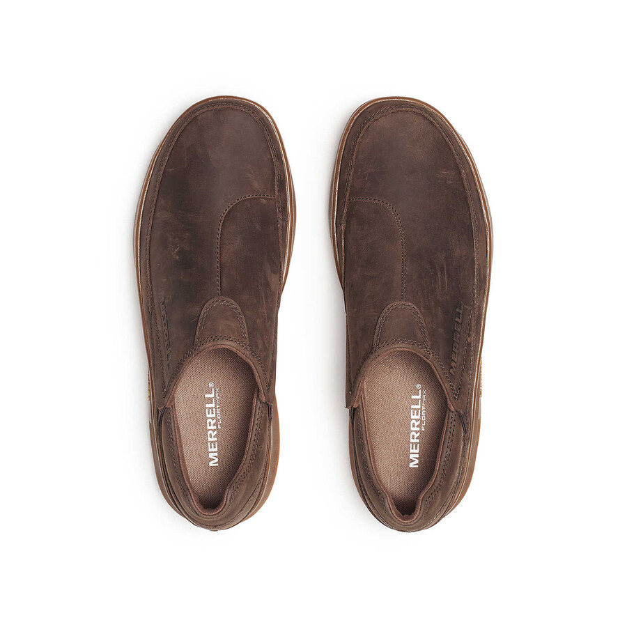 silvo moc casual slip-ons voor heren koffiekleur