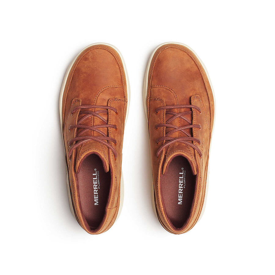 silvo chukka casual laarzen voor heren in cognacbruin