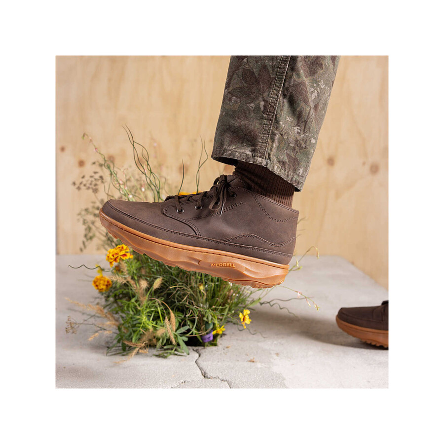 silvo chukka casual laarzen voor heren in cognacbruin