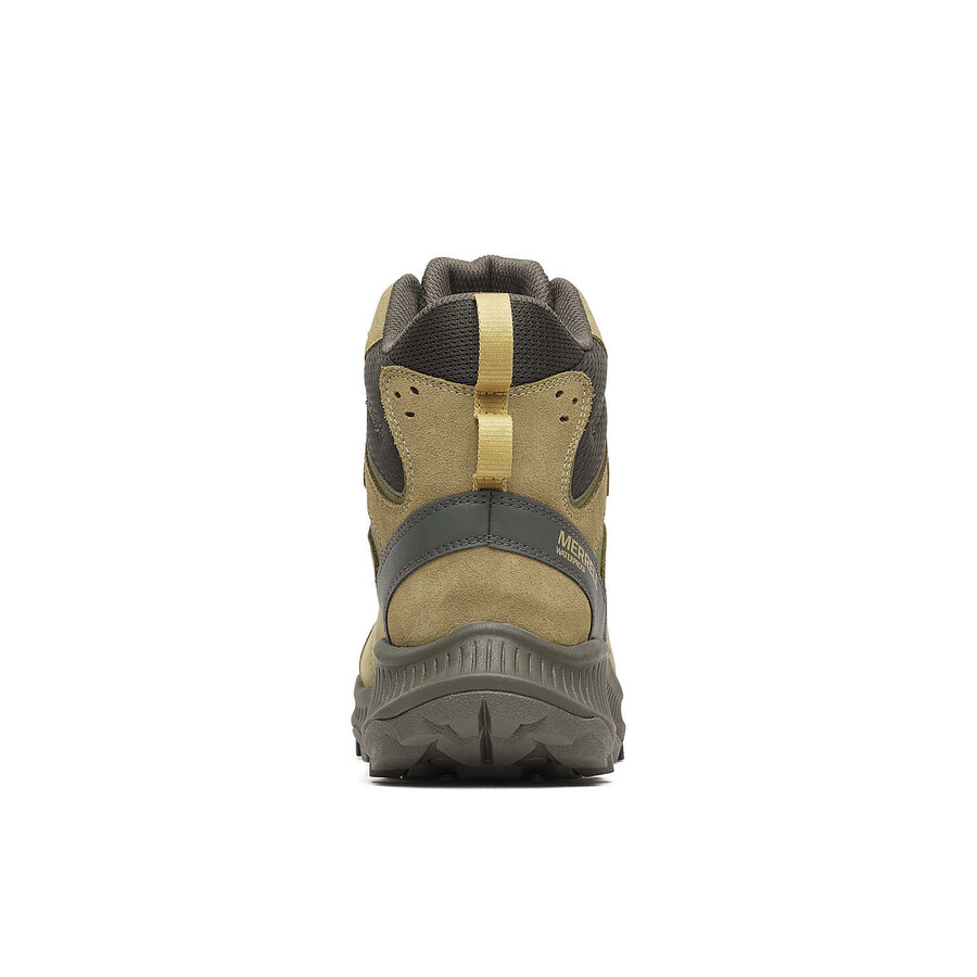 heren speed strike 2 leren thermo mid waterdichte winterwandelschoenen in de kleur grijs.