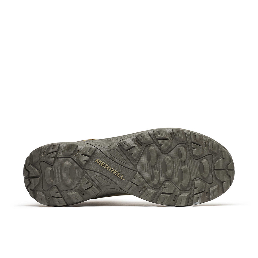 heren speed strike 2 leren thermo mid waterdichte winterwandelschoenen in de kleur grijs.