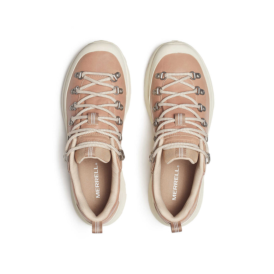 unisex ontario speed leather lace se casual sneakers in hazelnootkleur