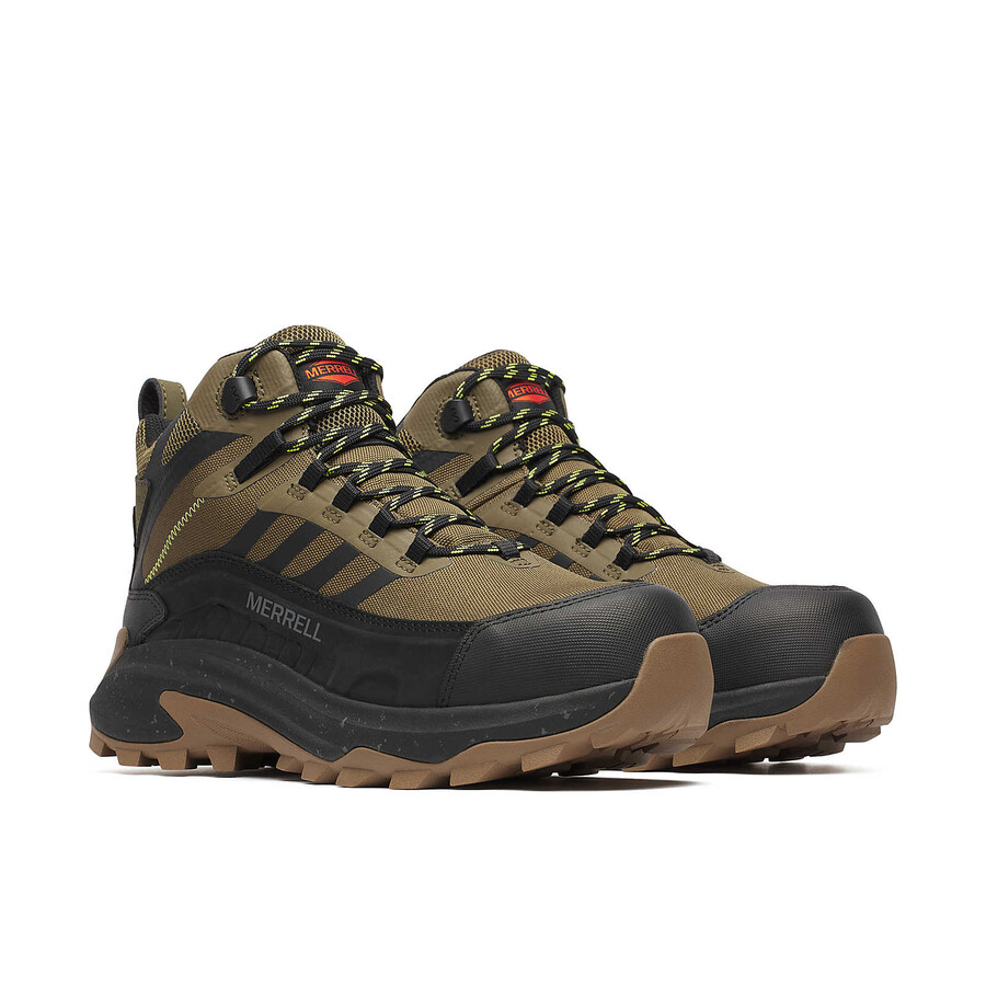 moab speed 2 fx mid waterdichte werkschoenen voor heren van koolstofvezel olijfgroen