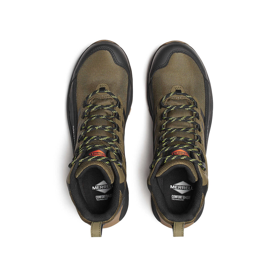 moab speed 2 fx mid waterdichte werkschoenen voor heren van koolstofvezel olijfgroen